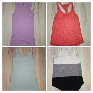 SO Women’s Tank Tops - Lavender, Coral, Mint, and Black/Gray/White Colorblock